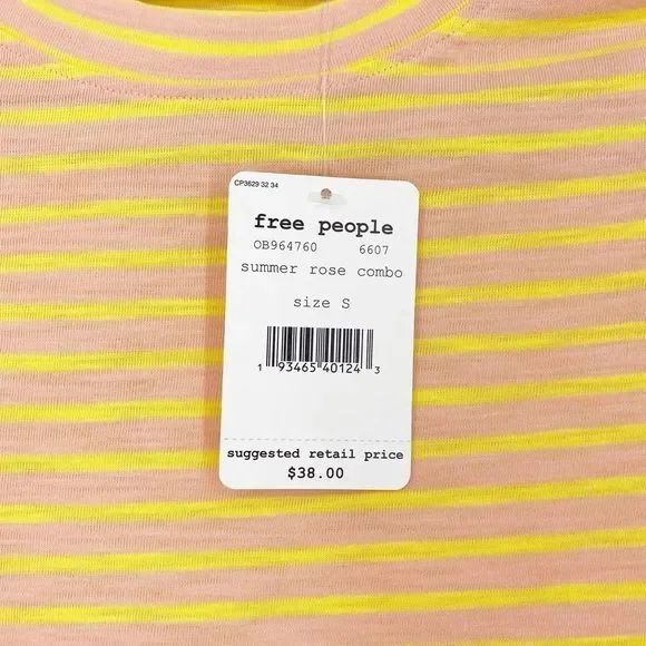 Free People Night Sky Tee Summer Rose Combo Small - Picture 10 of 12